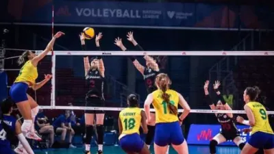 대한민국 여자 배구 대표팀 10연패 브라질에게 또 패배하다.