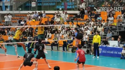 한국 남자배구 대표팀, 브라질 꺾고 2024 코리아컵 첫 승리
