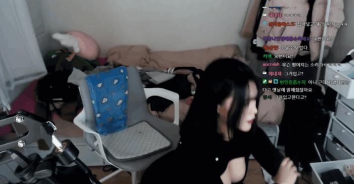 가슴 큰 여자가... 스쿼트 하면 생기는 일