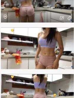 엉덩이로 핫팬츠를 씹어먹는 여캠